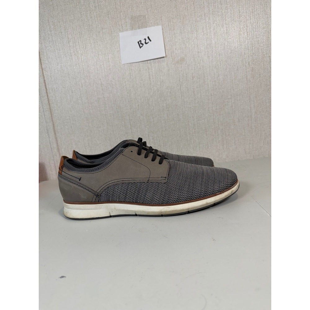 George Men's Casual Gray Memory Foam‎ Lace-up Sport Dress Sneaker  Shoes size 11